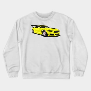 MUSTANG WIDEBODY YELLOW Crewneck Sweatshirt